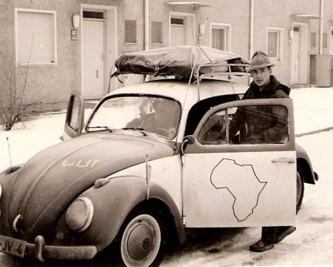 Helfried Weyer mit seinem VW-Kfer