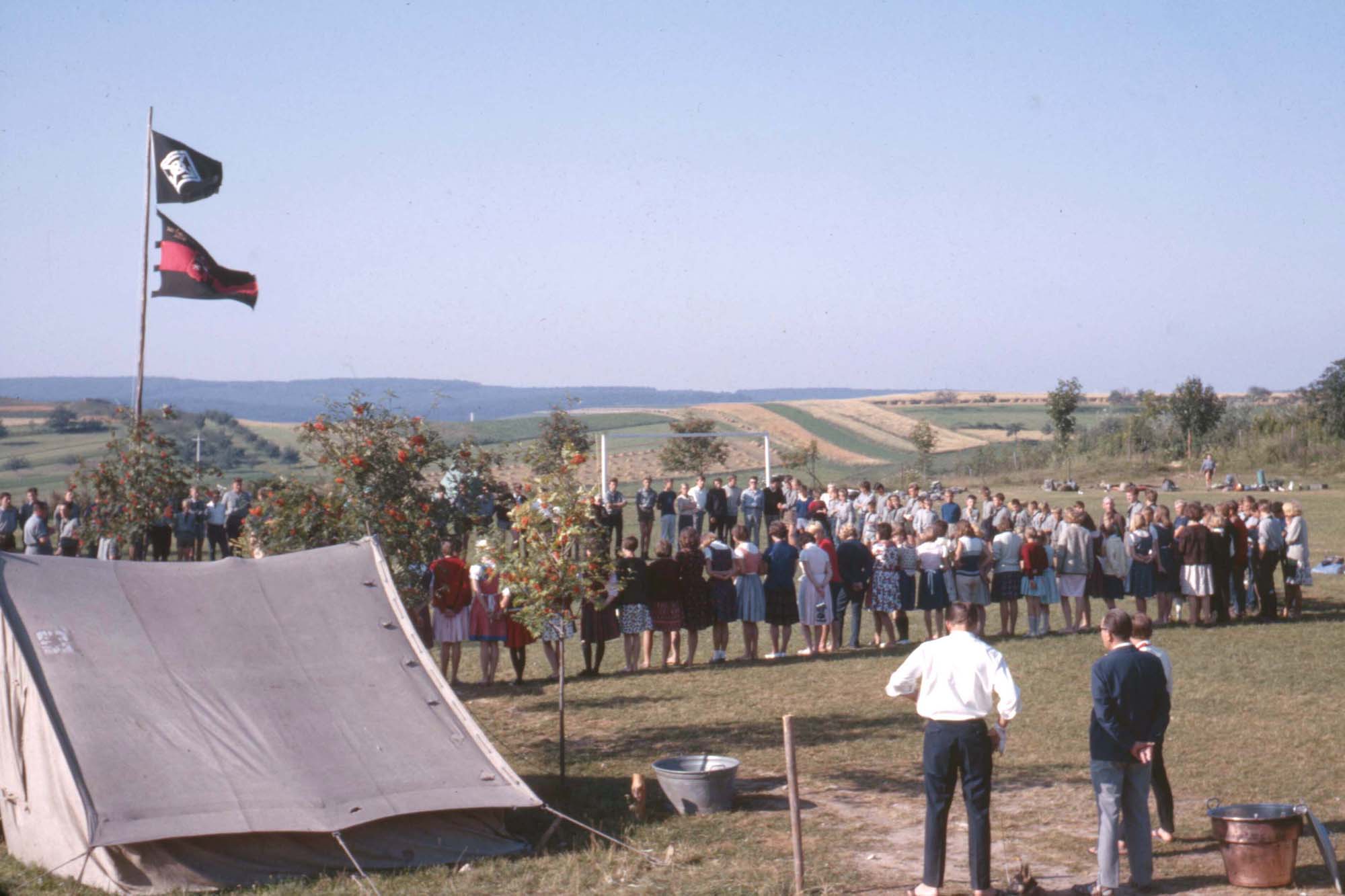 Abschlukreis an der Fahne