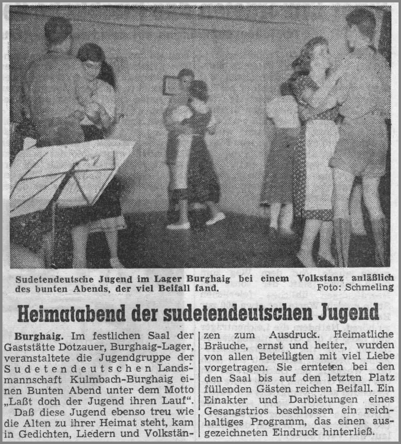 Frnkische Presse vom 24.10.1957