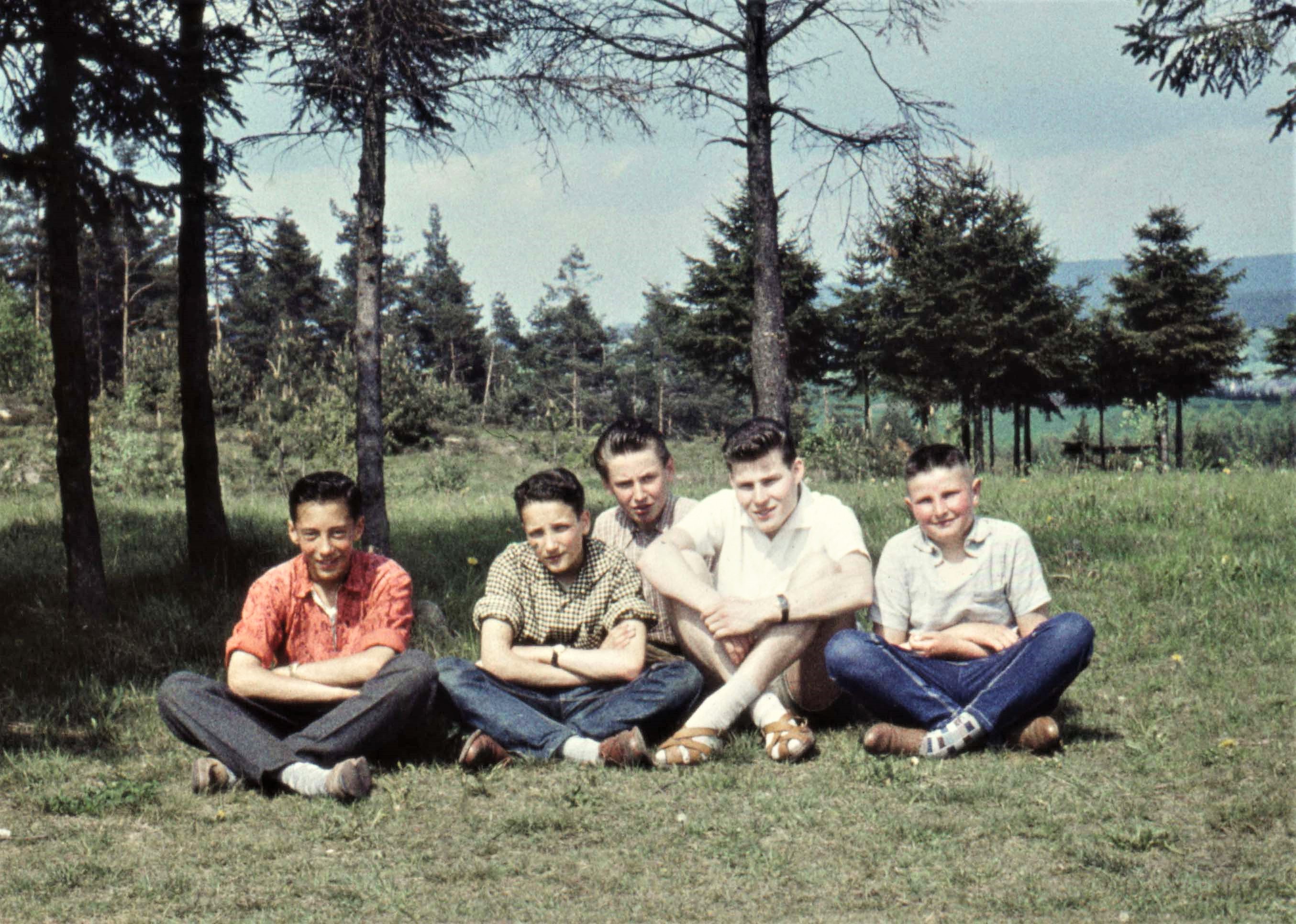 v.l.n.r. ?, Boberach, Scholz, Manfred Kees, Wolfgang Maier