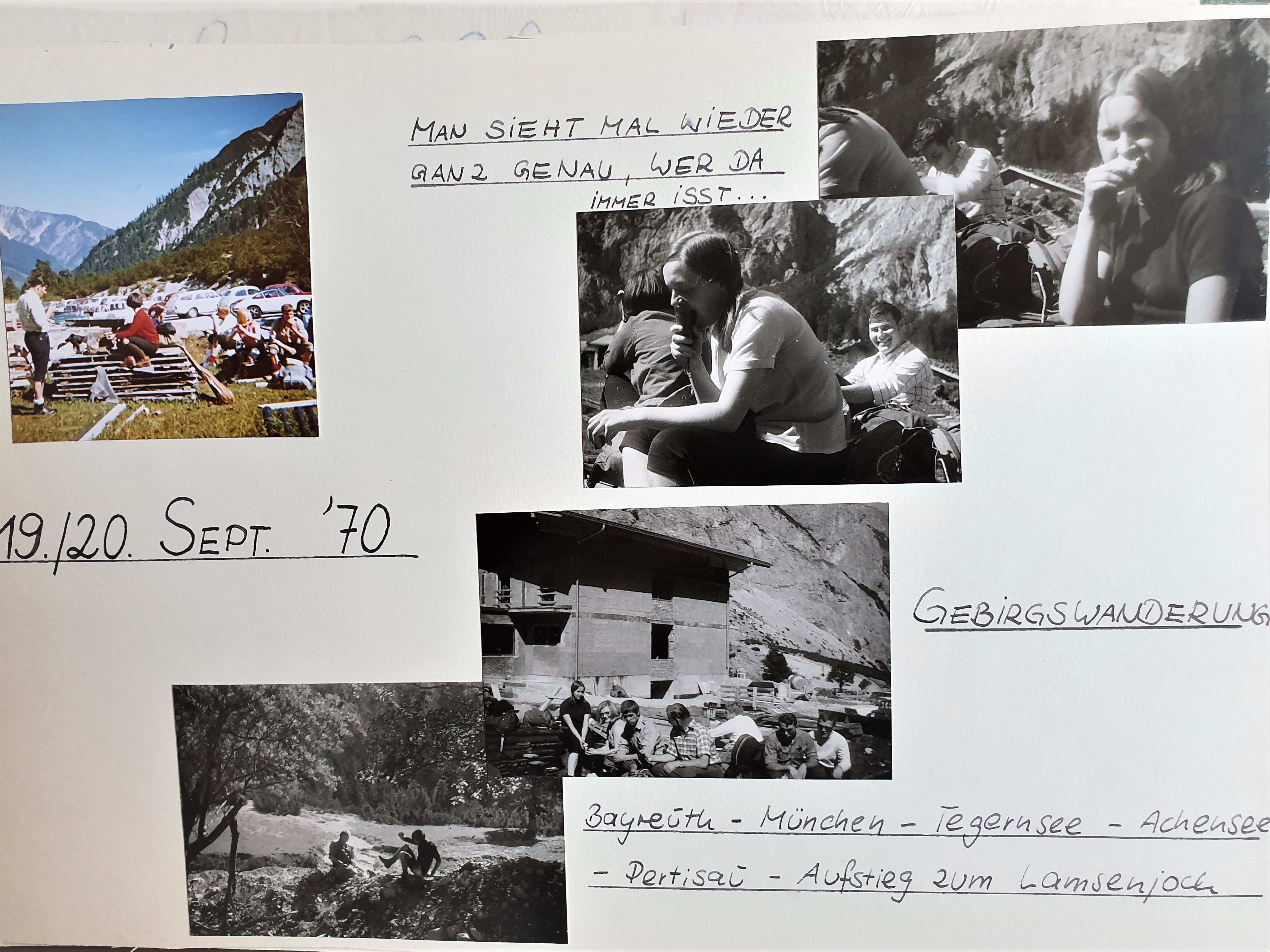 Gebirgswanderung September 1970 S 01.