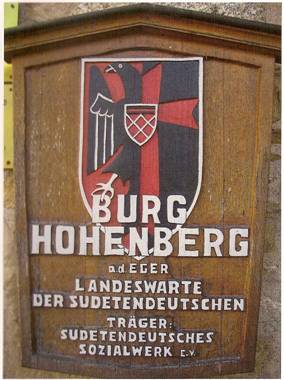 Schild am Eingang zur Vorburg