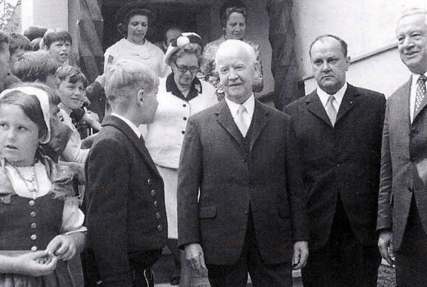 Besuch des Bundesprsidenten Heinrich Lbke