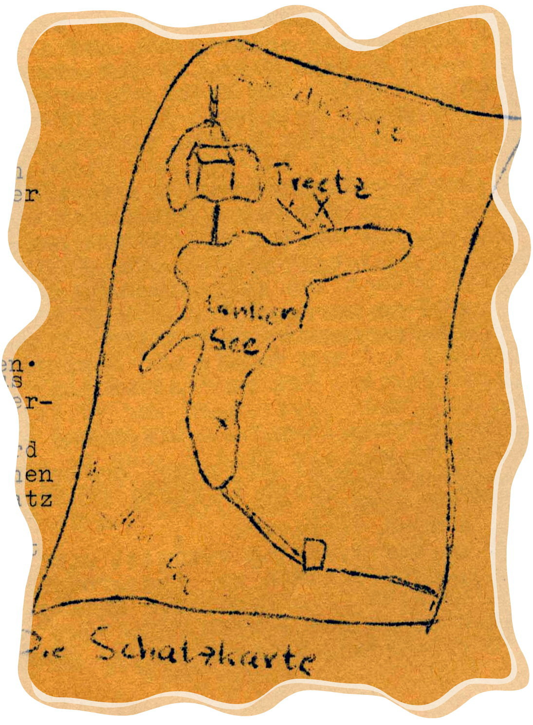 Zeichnung der Schatzkarte